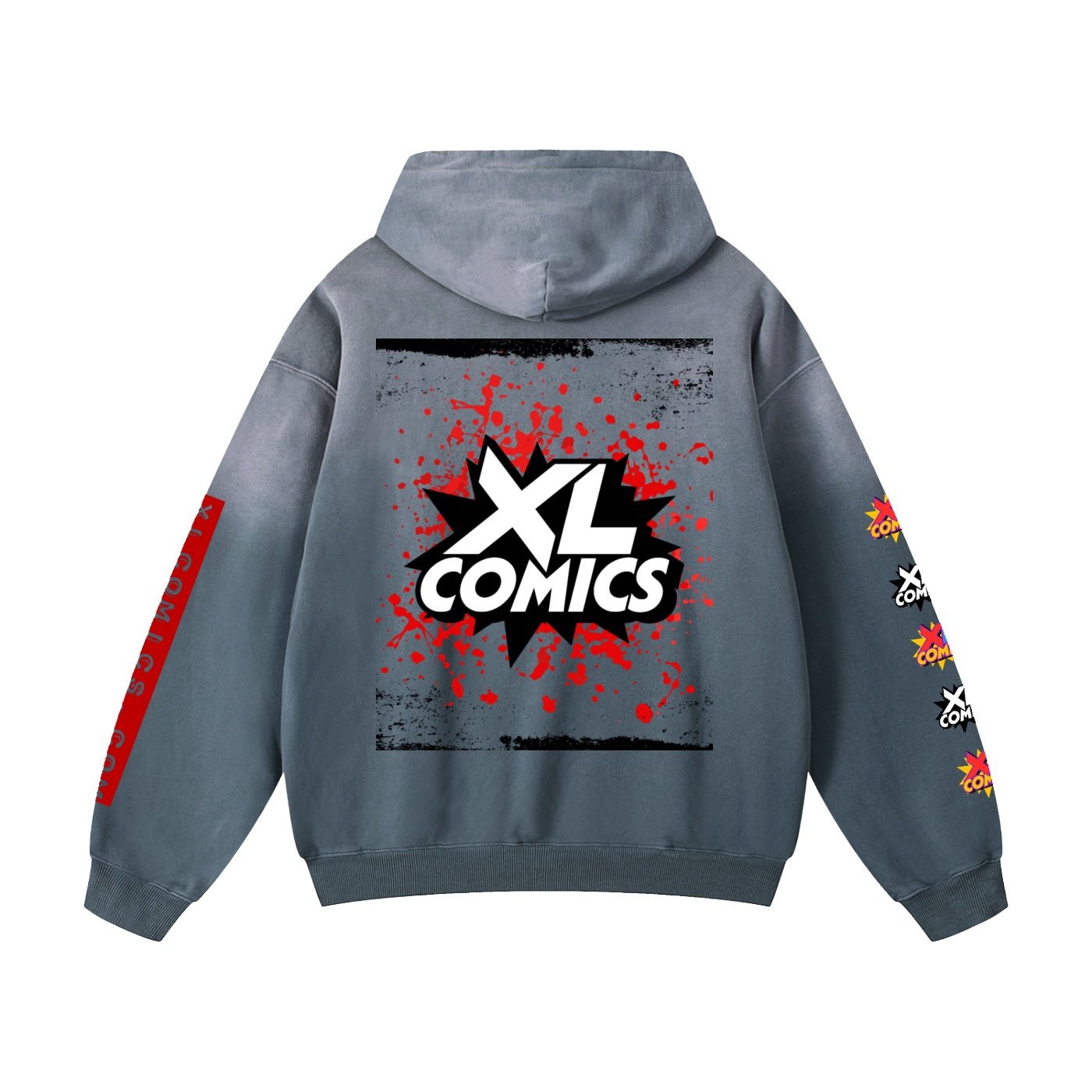 XL Comics Heavyweight Sunfade Oversized Hoodie - Image 4